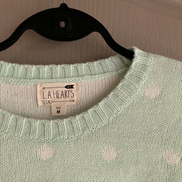 cottagecore crop polka dot panda sweater urban outfitters y2k - Picture 2 of 8